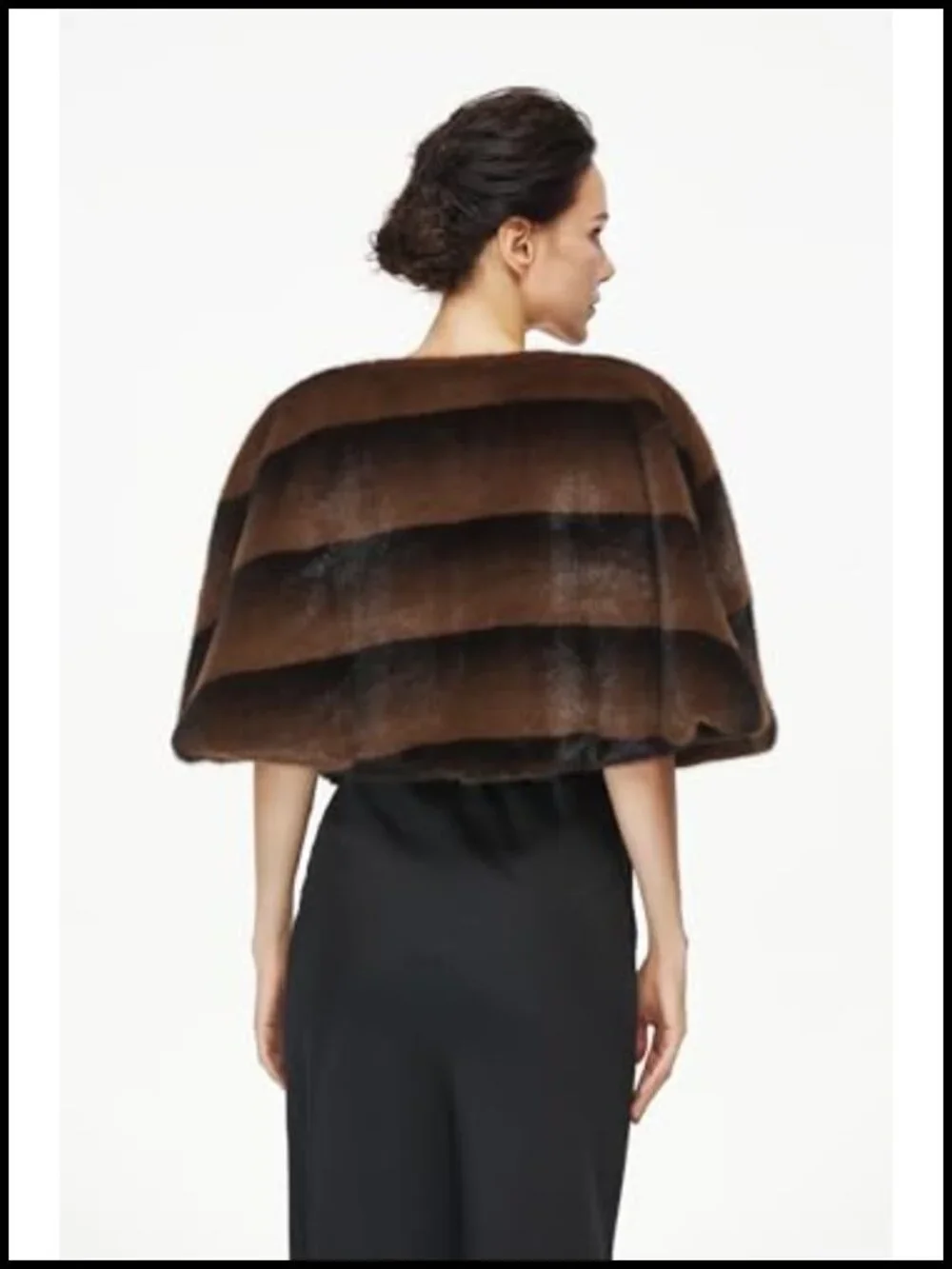 Faux Fur Shawl Wrap Evening Winter Stole Cape Bolero